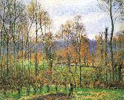 Camille Pissarro Cloudy Poplar Germany oil painting artist